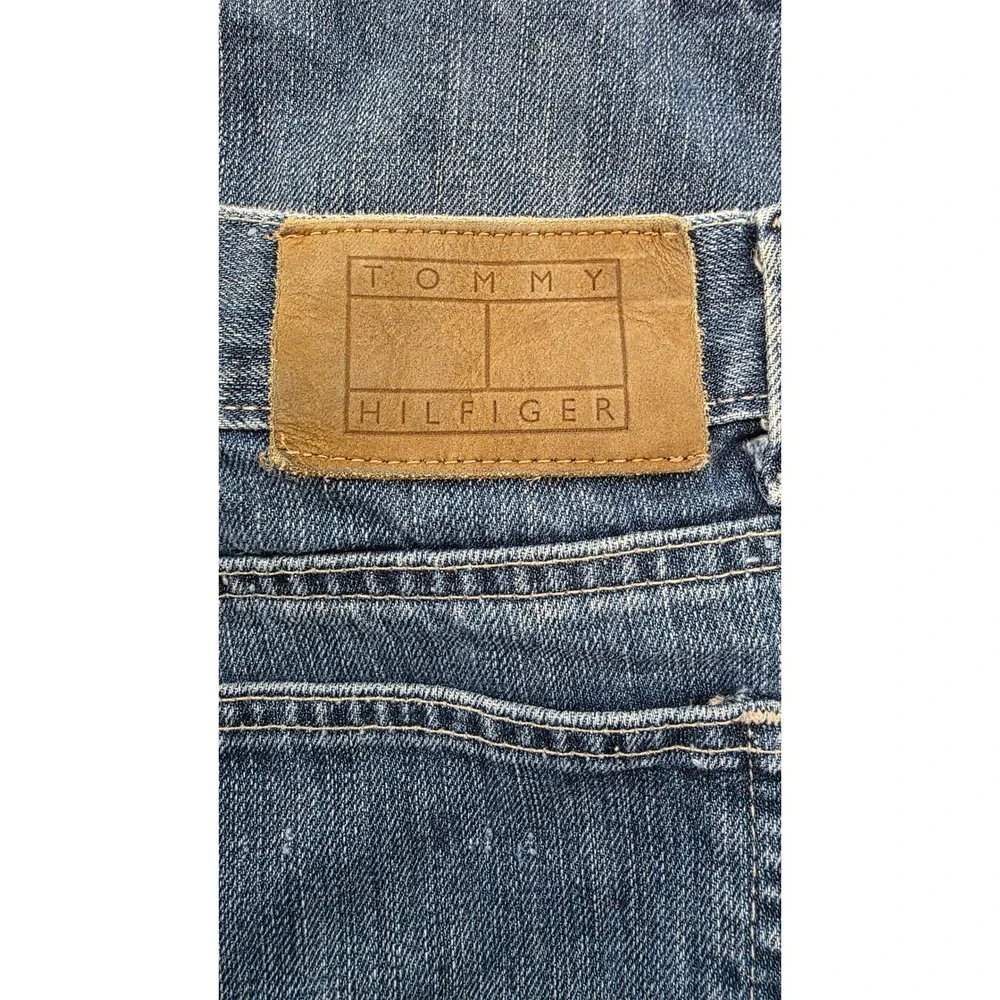 Tommy Hilfiger Men's Denim Carpenter Shorts Blue Medium Wash Size 36 Relaxed Fit